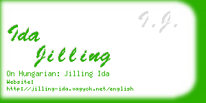 ida jilling business card